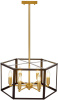 Подвесная люстра LDP 1142-6 BK+MD