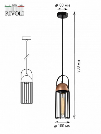 Подвесной светильник Rivoli Anemon Б0047359