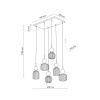 Подвесной светильник TK Lighting Sophia Cognac 11044 Sophia Cognac
