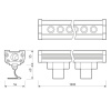 Прожектор уличный LINE WALLWASHER 024306