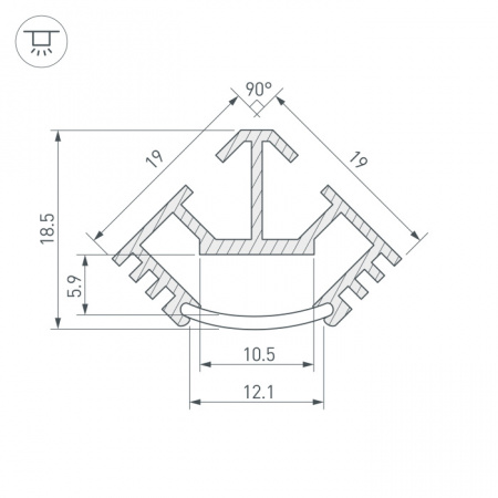 Профиль Arlight T 016942