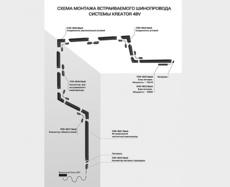 Соединитель T-образный IT09-9030 black