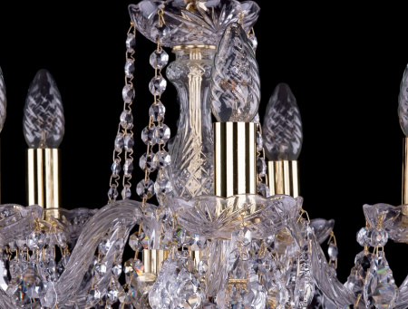Подвесная люстра Bohemia Ivele Crystal 1402 1402/5/141/G/Leafs