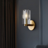 Бра Wall lamp 8816W gold/clear