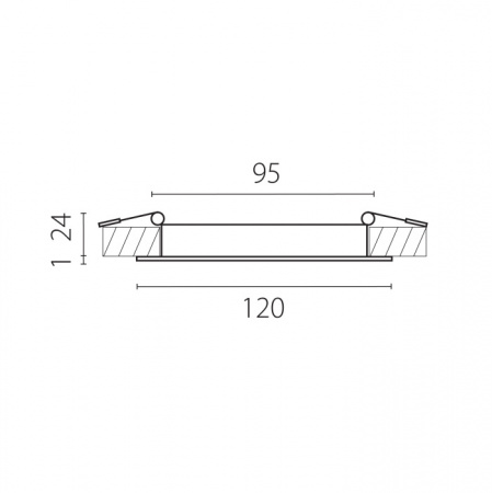 Встраиваемый светильник Zocco Lightstar 223102-XS
