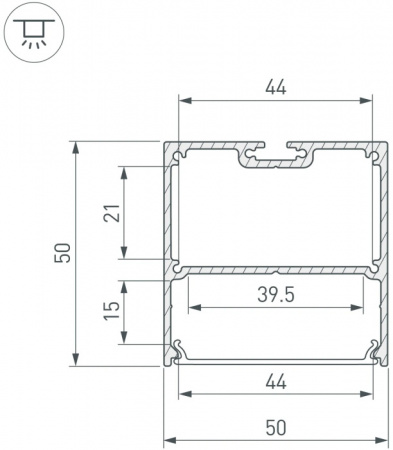 Профиль для светодиодной ленты SL-LINE 043976