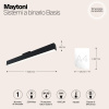 Трековый светильник Maytoni Basis S35 TR012-2-20W4K-B