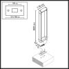 Уличный наземный светильник Odeon Light Twinset 7117/12GLA