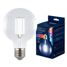 Лампочка светодиодная Яркая A++ LED-G95-5W/4000K/E27/CL GLY01TR