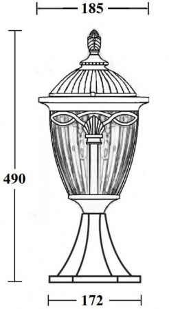 Наземный фонарь FES 86304 Bl