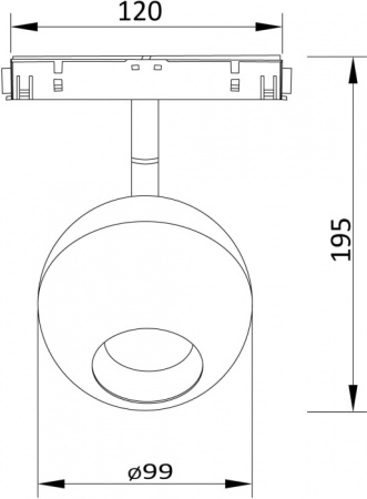Трековый светильник Maytoni Magnetic track system TR028-2-15W3K-W