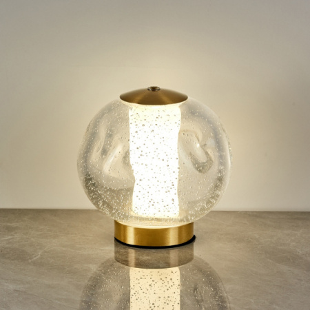 Интерьерная настольная лампа OD2437 OT2437-T brass/clear