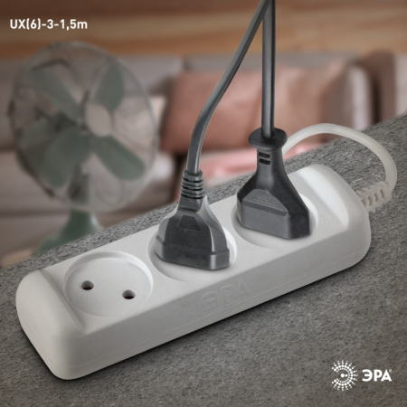 Розеточные блоки, удлинители UX(6)-3-1,5m