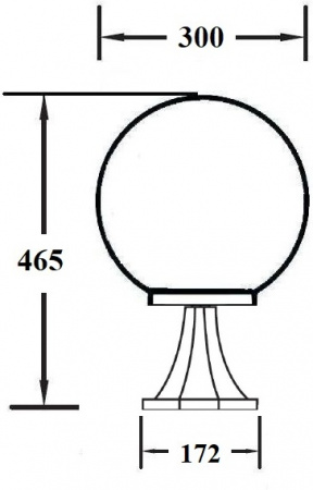 Наземный фонарь Globo Prism gold 88204PG Gb