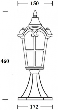 Наземный фонарь PORTO 86104 Bl