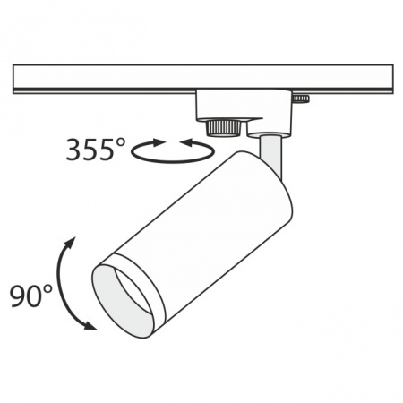 Трековый светильник Maytoni Focus Unity TR004-1-GU10-W