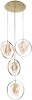 Подвесной светильник Cowley P60669-4 gold/clear