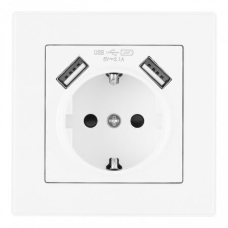 Розетка SET06-1 SET06-1-47-1 white