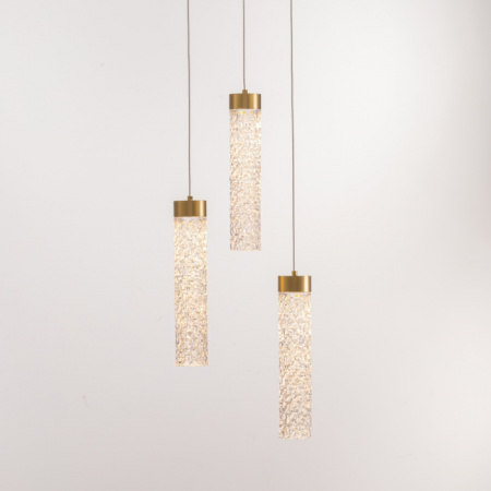 Светильник подвесной Delight Collection MD24030028 MD24030028-3A brass/clear
