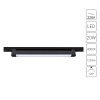 Трековый светильник Arte Lamp Lineetta A4574PL-1BK