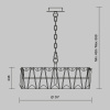 Подвесная люстра Puntes MOD043PL-06G