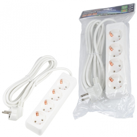 Розеточные блоки, удлинители Ultra S-GCU4-3 WHITE