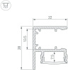 Профиль для светодиодной ленты ARH-WALL 050488