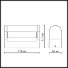 Уличный настенный светильник Odeon Light Twinset 7117/12WL