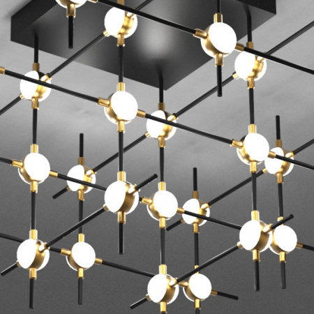 Потолочная люстра Molecular MX18001067-36A black/gold