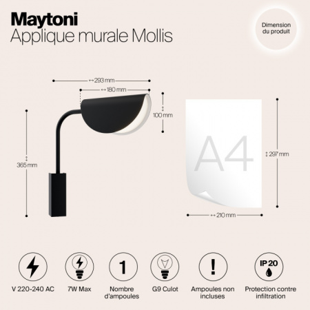 Бра Mollis MOD126WL-01B