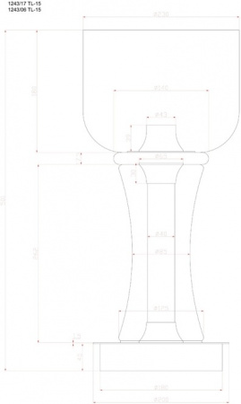 Настольная лампа Divinare Volturn 1243/06 TL-15