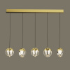 Светильник подвесной Delight Collection MD24001033 MD24001033-5B gold/clear