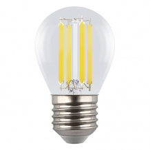 Лампочка светодиодная Яркая A++ LED-G45-4W/4000K/E27/CL GLY01TR