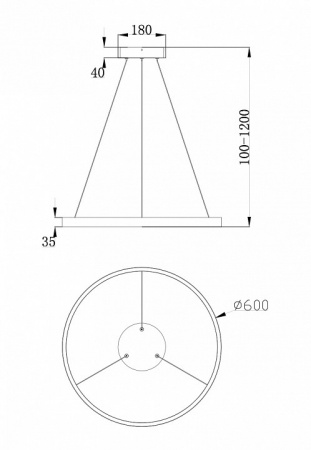 Подвесной светильник Maytoni Rim MOD058PL-L32W4K