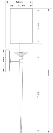 Бра CANTU CAN-K-1(N/A)ZOL