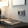 Розетка Werkel W1171764/ Розетка с заземлением, шторками и USB тип A+C (графит матовый)