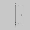 Крепление потолочное Accessories for tracks Flarity TRA159C-D1-PT