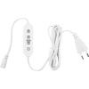 Таймер с вилкой и разъемом UST-E33 WHITE 2M