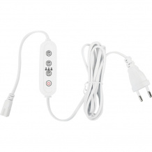 Таймер с вилкой и разъемом UST-E33 WHITE 2M