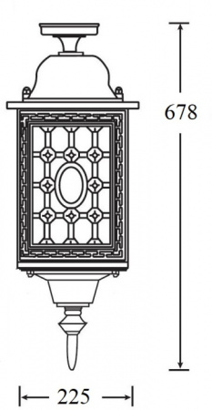 Потолочный светильник уличный LONDON L 64805LA cover Bl