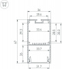 Профиль для светодиодной ленты LINE-S 042903