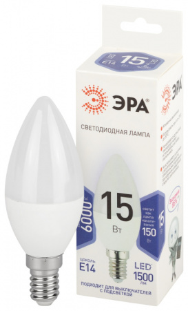 Лампочка светодиодная LED B35-15W-860-E14 LED B35-15W-860-E14