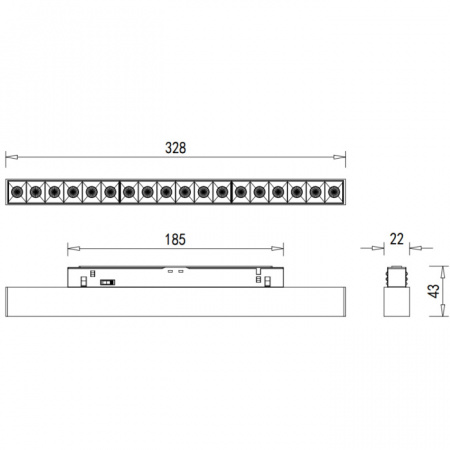 Трековый светильник Eye DL20291NW18BDIM