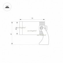 Подводный светодиодный светильник Arlight 032756