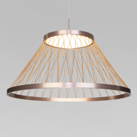 Светильник подвесной Eurosvet Cesta 40017/1 LED коричневый