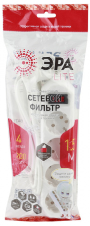 Розеточные блоки, удлинители USF-M-4es-1.5m-W