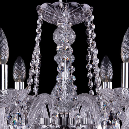 Подвесная люстра Bohemia Ivele Crystal 1402 1402/6/195/Ni