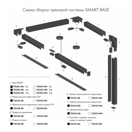 Шинопровод SMART BASE TR2003-BK