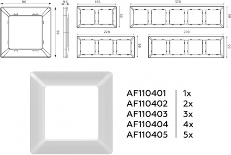 Рамка ALFA AF110405