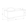 Уличный настенный светильник Elektrostandard Lenses 35191/W